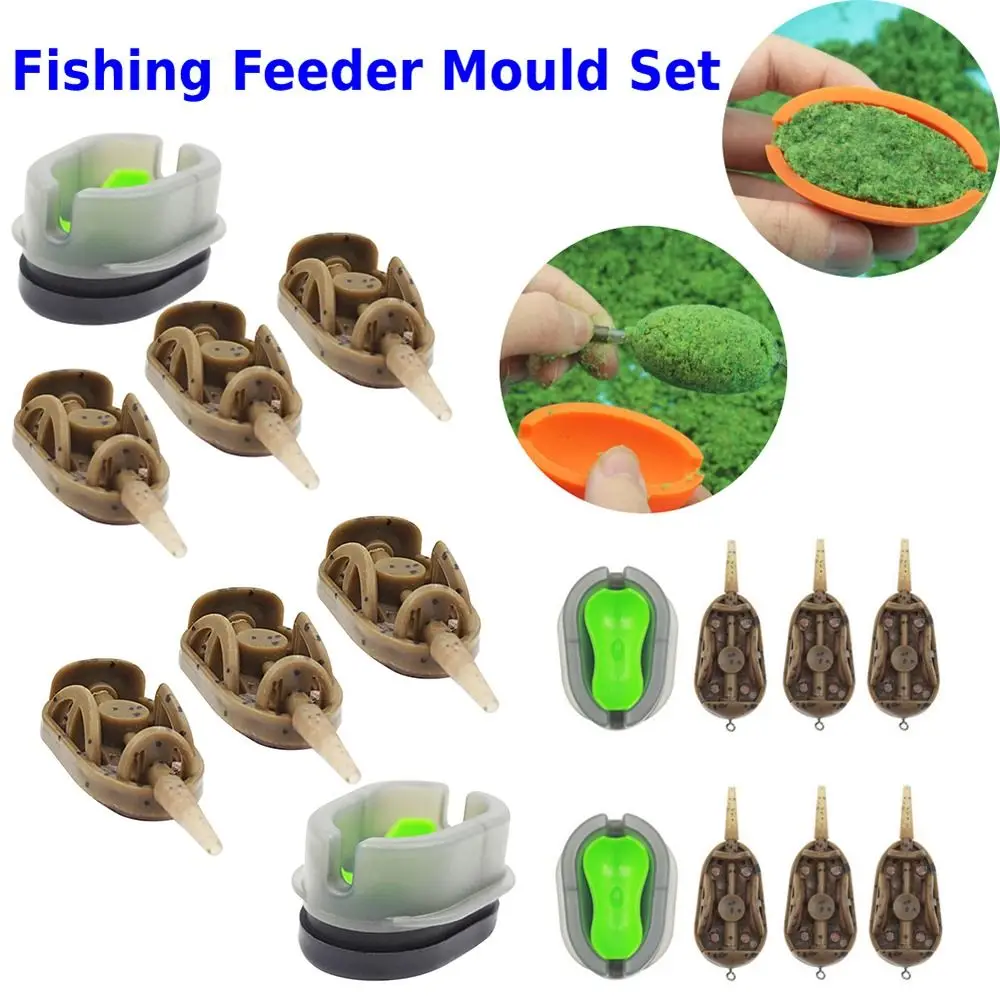 

Mould Set Basket Feeders Mould Set 3 Feeders Carp Fishing Feeder Inline Embed Feeder Carp Fishing Bait Inline Method