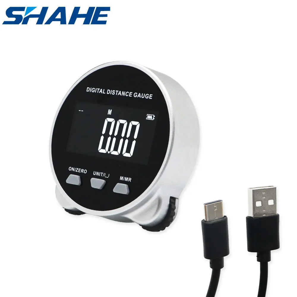 SHAHE Electronic Tape Measure With LCD Display Digital Ruler Type-C Rechargeable Length Measuring Tool For Flat Curved