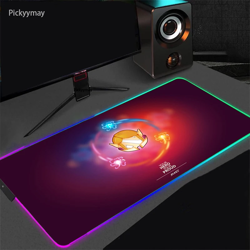 

Dota2 XXL Computer RGB Mousepad LED Color Desk Mats 80x30 90x40cm Backlight Keyboard Cover Carpet Table Mause Gaming Mouse Pad