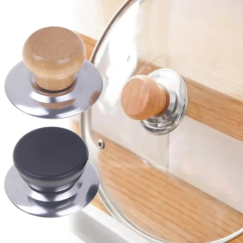 2 * универсальные ручки для кастрюль колпачки деревянные термостойкие крышки