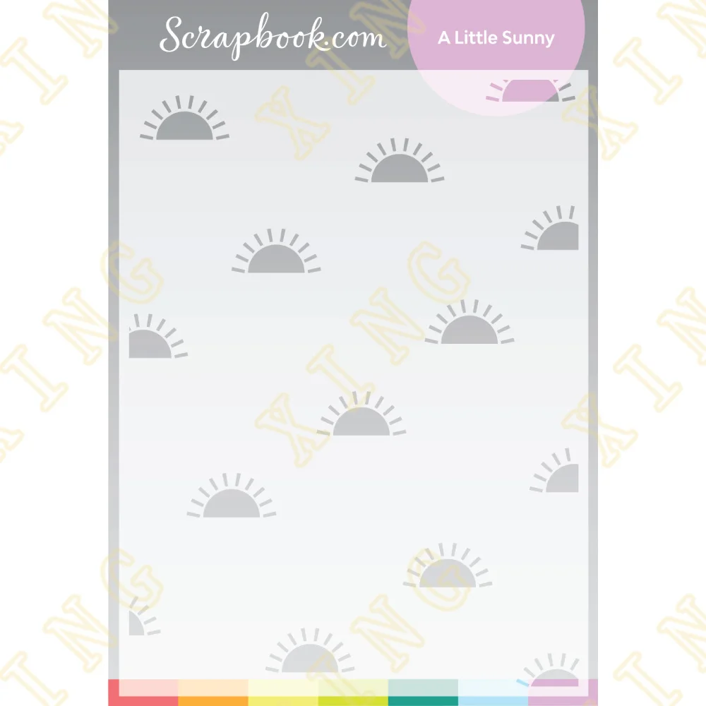 

New a Little Sunny Diy Layering Stencils Wall Painting Scrapbook Coloring Embossing Album Decorative Paper Card Template