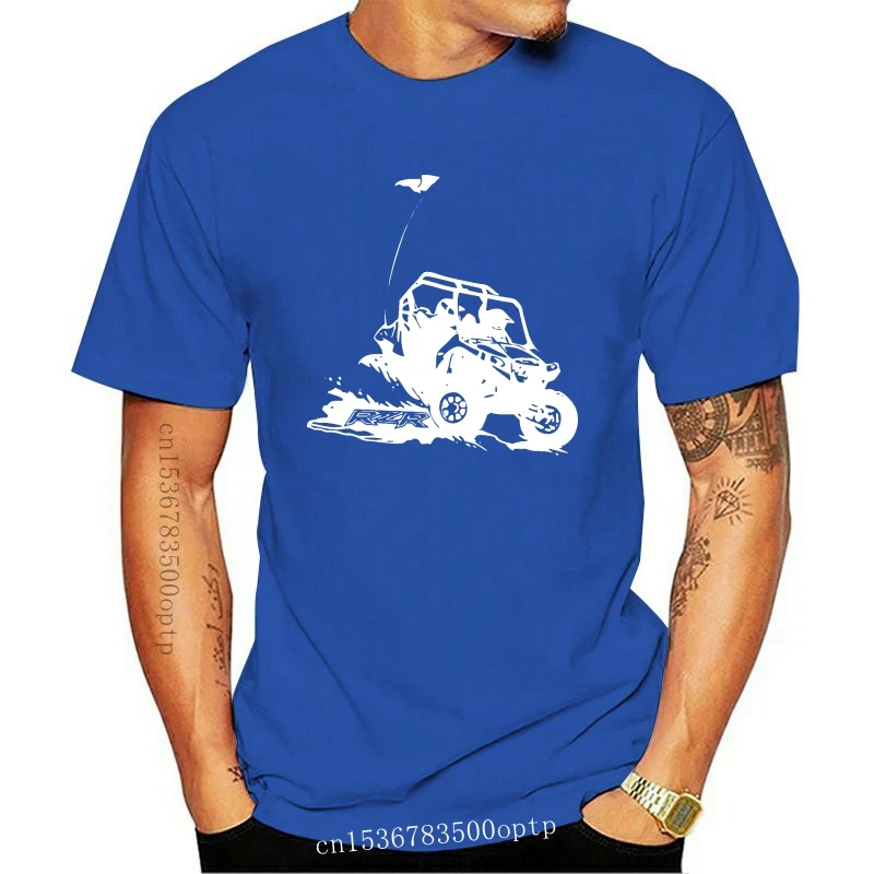 

t shirt Rzr Polaris 4x4 Atv Off Road Tee Shirt Men's Round Neck Short Sleeves Cotton T-shirt Top Clothing