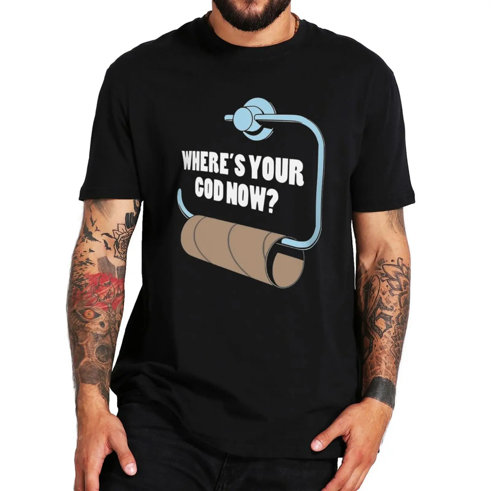 

Классическая футболка со слоганом «Где это ваш Бог», забавная мягкая футболка Премиум-качества из 100% хлопка, подарок для шуток, лето