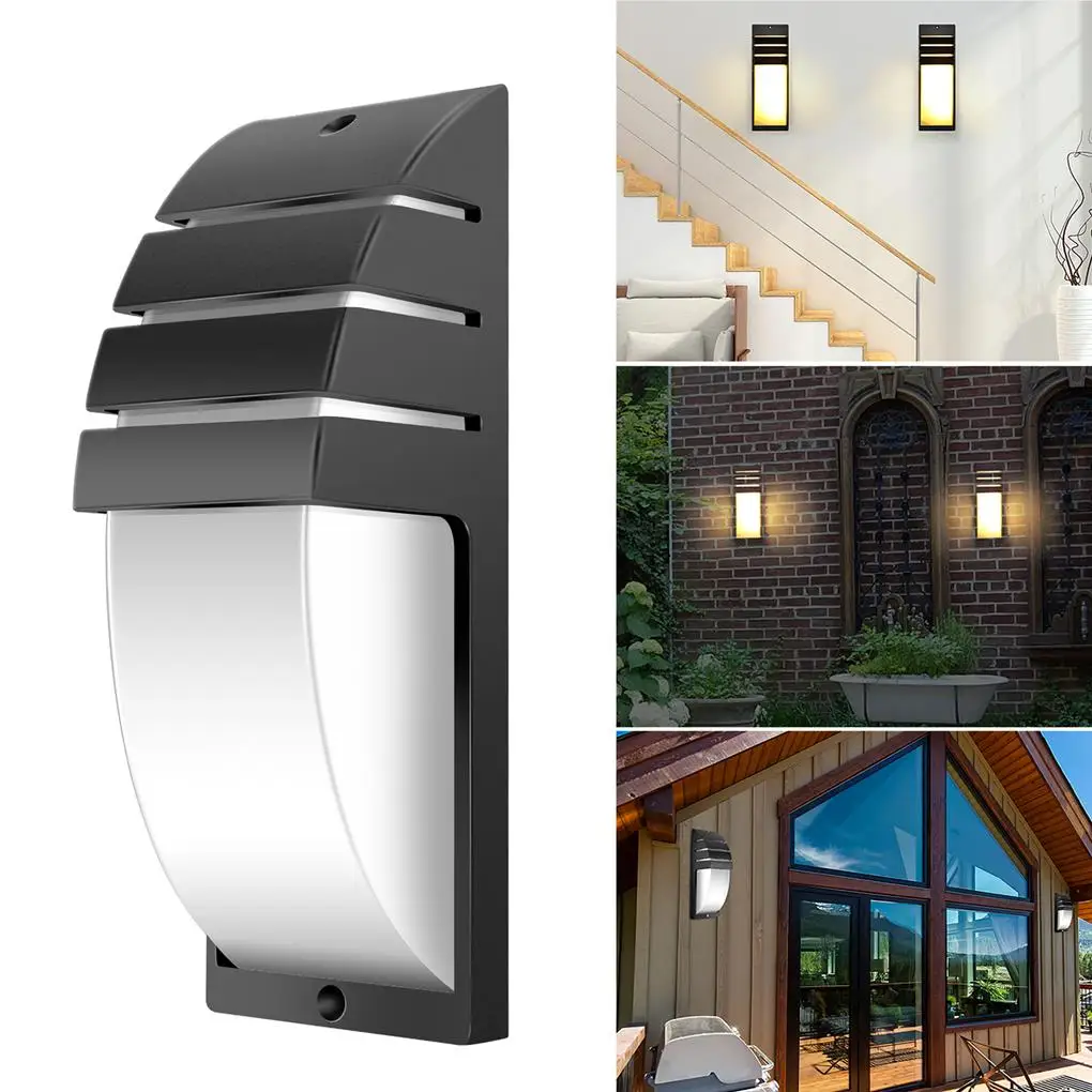 

LED Porch Lights Plastic Aluminum Elegant Home Decoration Waterproof Wall Lamp for Garden Corridor Balcony Hallway Doorway