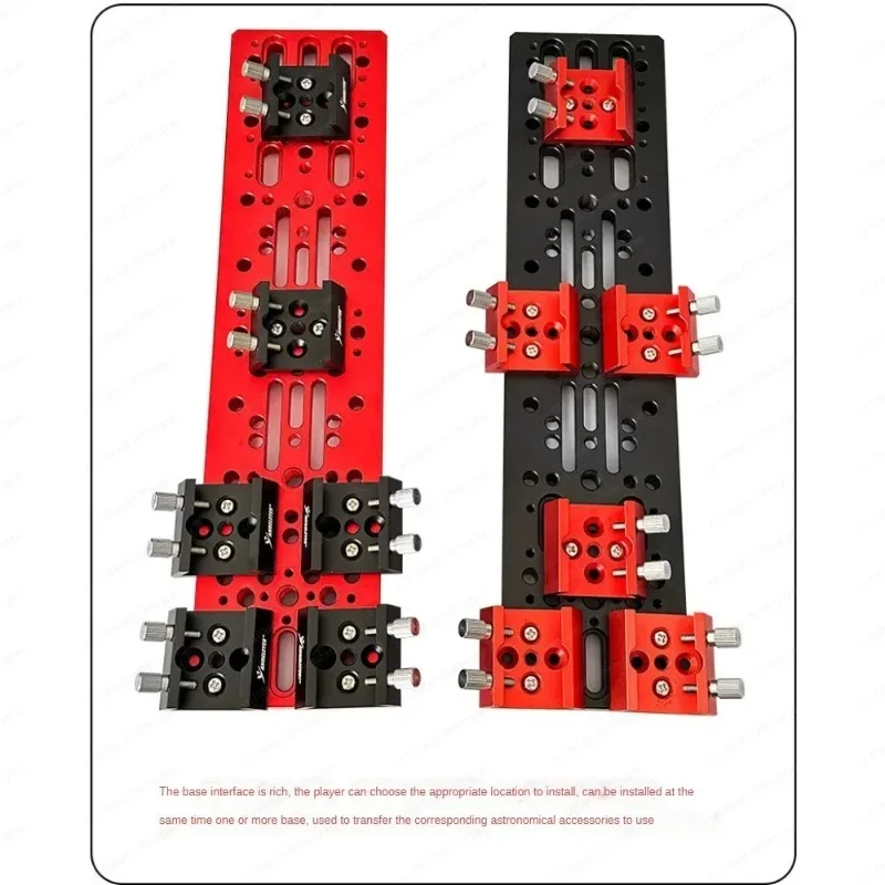 Фото Направляющая планка Shrew Dovetail 220/335/440/445 мм для широкополосных систем StarTrack, экваториальный кронштейн, табличка-держатель, аксессуары для телескопов, черный/красный №4