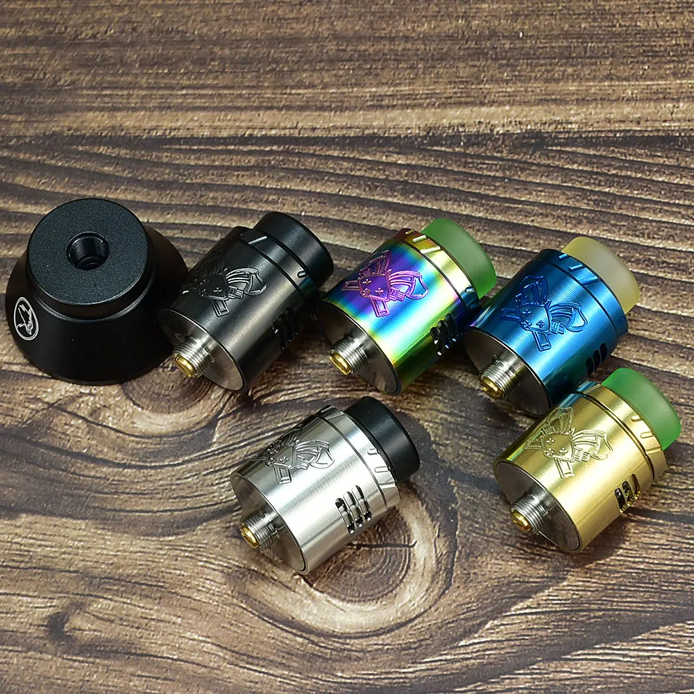 

Dead Rabbit Solo RDA Tank 810 Drip Tip Single Coil Vape Tank 22mm Diameter Electronic Cigarette Vape Atomizer VS SXK P22 RDA