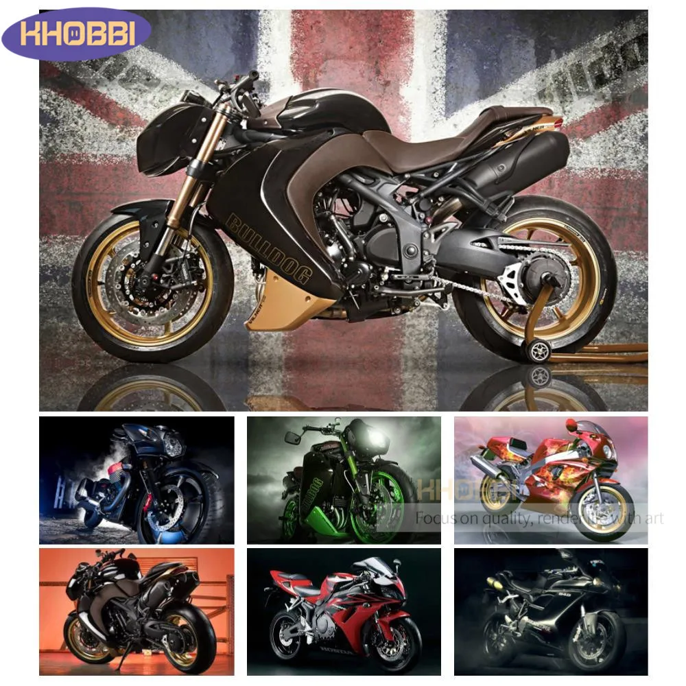 

Полноформатная Алмазная мозаика, искусство, живопись, мотоцикл 5D, алмазная вышивка, вышивка крестиком, круглые квадратные подарки для мальчика, декор для спальни, бара