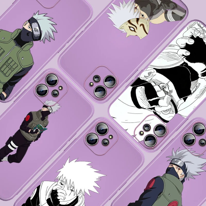 

Hatake Kakashi Anime Liquid Silicone Soft Cover For Apple IPhone 13 12 Mini 11 Pro XS MAX XR X 8 7 6 SE Plus Phone Case
