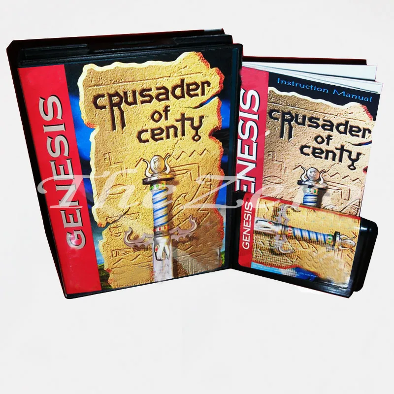 Видеоконсоль Crusader Of Centy с коробкой и ручной книгой для 16-битной Megadrive видеокарта MD
