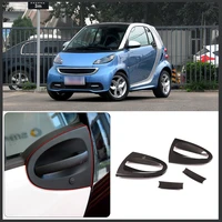 for 2009 2015 mercedes benz smart abs carbon fiber car styling car exterior door bowl protective cover sticker auto parts lhd