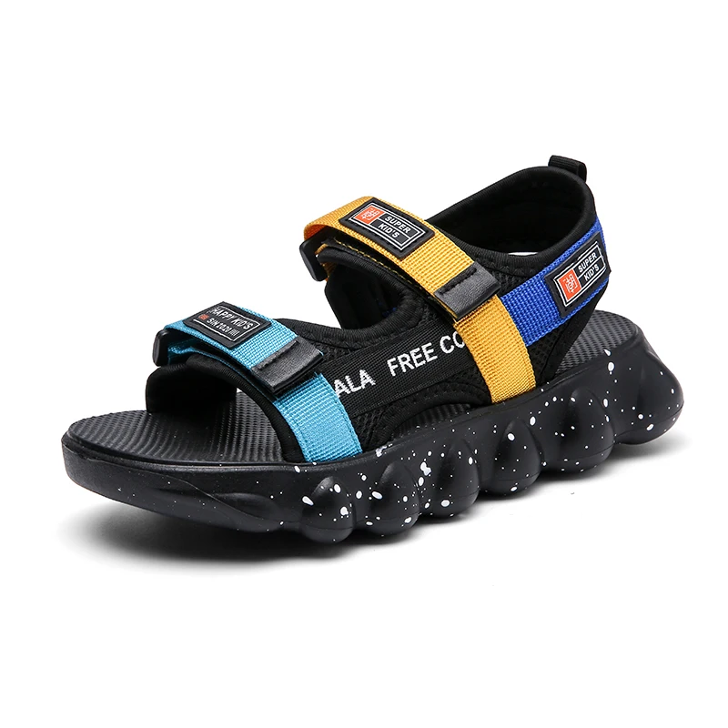 Summer New EVA Thick Sole Children's Slippers for Boys and Boys Open Toe Sandals Outdoor Comfortable and Breathable Beach Shoes