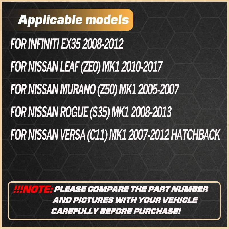 90502-CA00C Привод замка задней двери для Infiniti EX35 Nissan Leaf MK1 Murano Rogue Versa