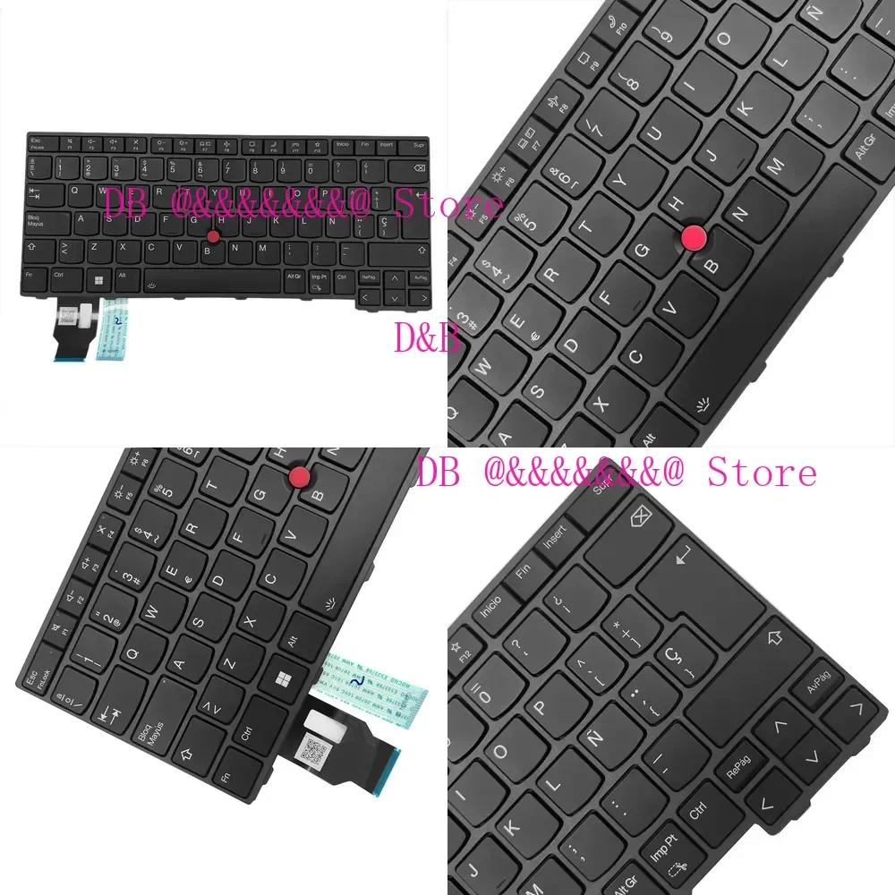 Фото Замена клавиатуры с подсветкой для LENOVO ThinkPad P14s Gen 3 (21J5 21J6 21AK 21AL) с раскладкой SP tbii №1