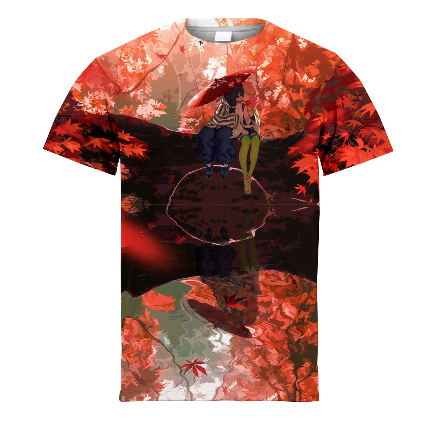 

New Demon Slaye Men's T-shirt For Summer 2023 Children's Trends Breathable Young Women's Short Sleeve T-shirt