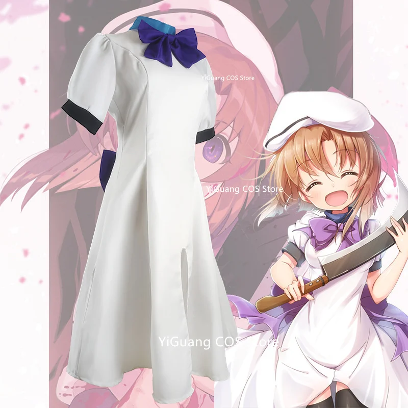 

Ryugu Rena Cosplay Costume Higurashi When They Cry Steam Edition Reina Dresses Halloween Woman's Gift Cosplay Role Play Wigs