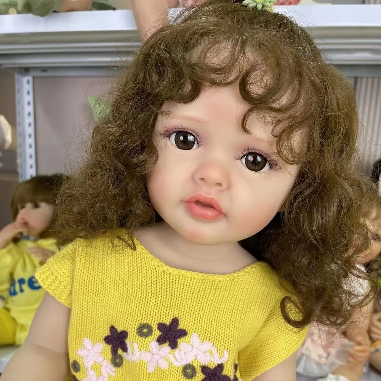 

Кукла реборн Мягкая силиконовая виниловая, 55 см