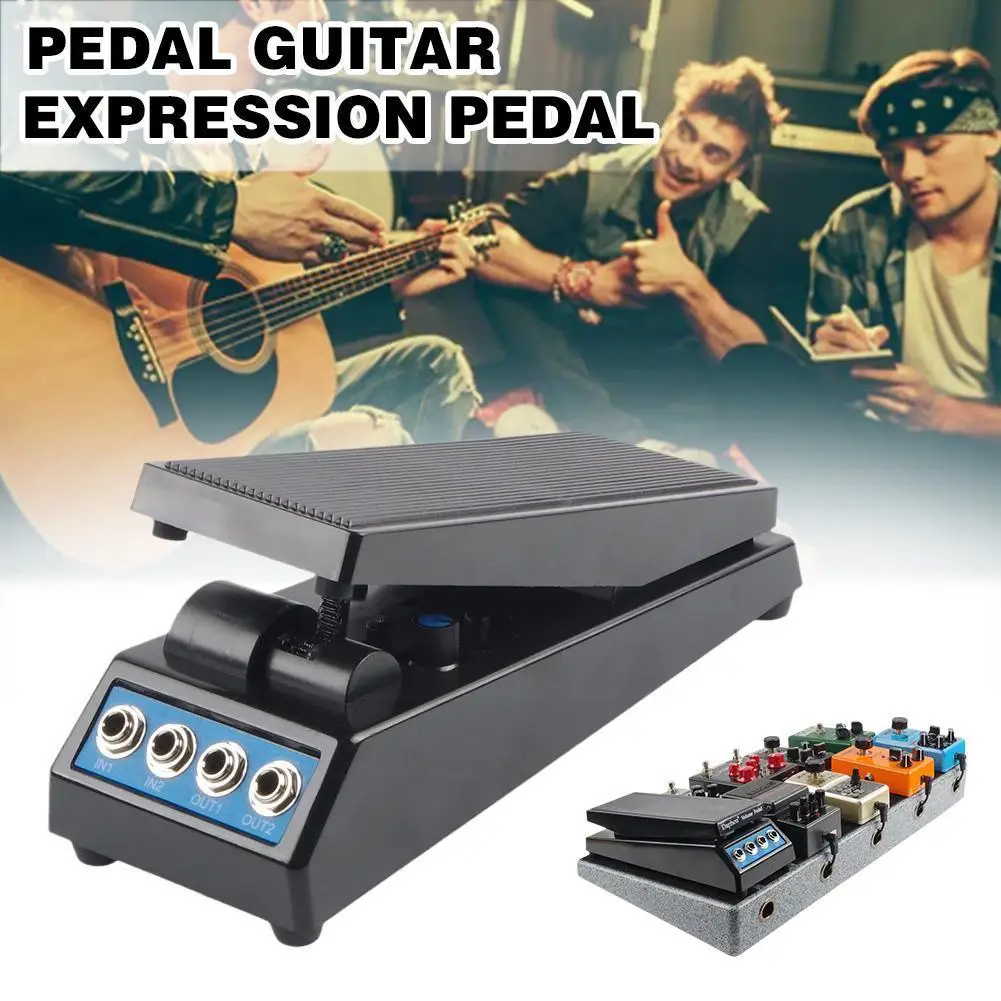 

Guitar Dual Channel Volume Pedal Mini Active Wah Volume Effect Guitar Guitar DJ Pedals Accessaries A6M2