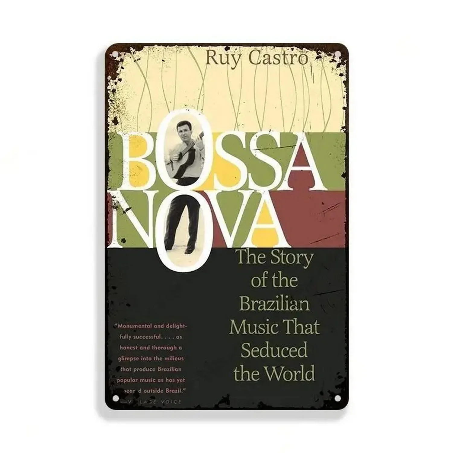 Bossa Nova Металлические Жестяные Вывески Настенный Декор Винтажная Музыкальная