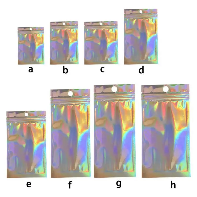 

100pcs Resealable Ziplock Bags Aluminum Foil Bag For Party Food Storage Nuts Candy Cookies Snack Ziplock Bags