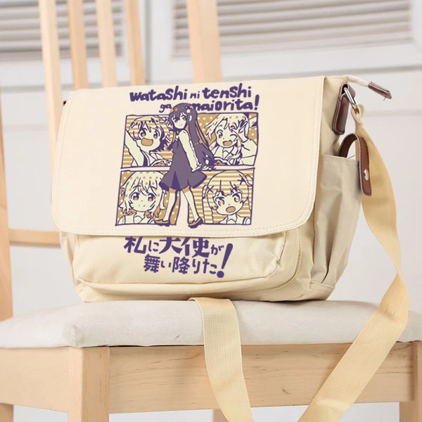 

WATATEN!: an Angel Flew Down to Me Anime Crossbody Bag Cosplay Cute Cartoon Student Shoulder Bag Girl's Birthday Gift