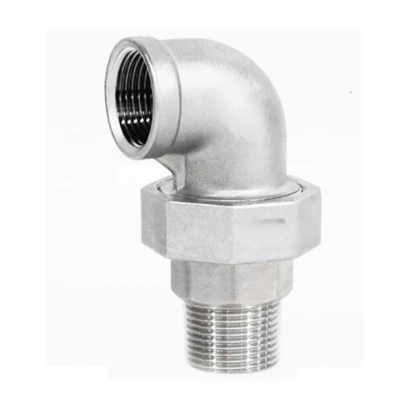 Колено с прямым соединением из нержавеющей стали внутренний и внешний провод 4 6