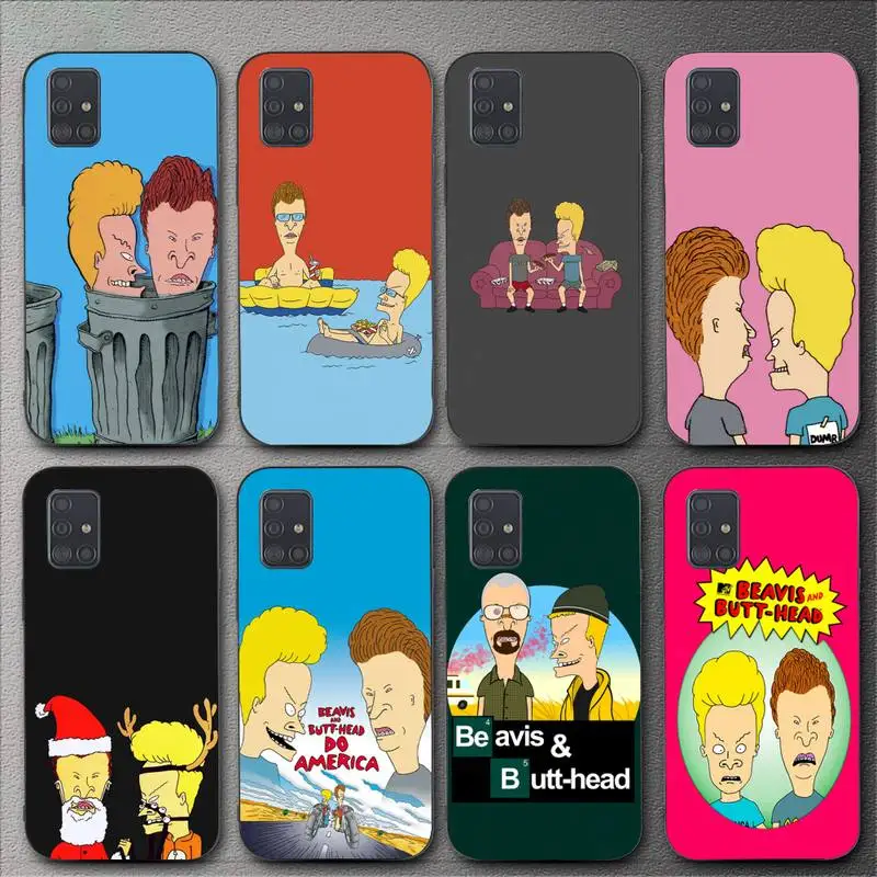 Beavis и мультяшный чехол на телефон для Samsung Galaxy A02 A12 A13 A22 A32 A41 A51 A53 A71 A73