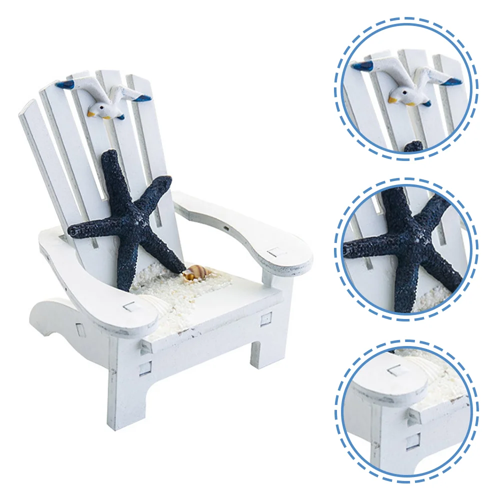 

Mini Beach Chair Craft Home Supplies House Table Models DIY Decor Props Party Ornament Folding beach chair
