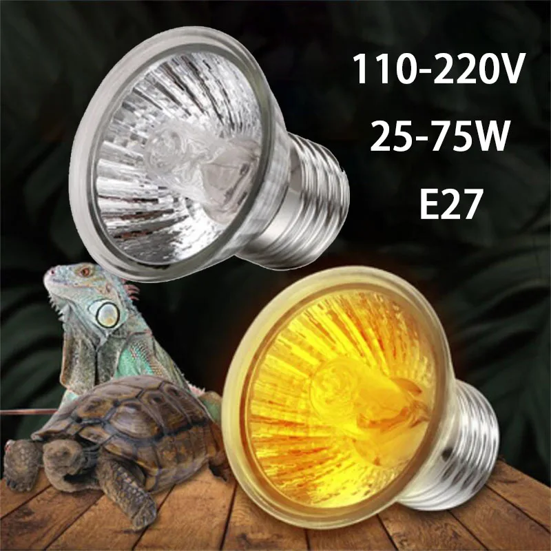 

Лампа нагревательная E27, 25/50/75 Вт, UVA, 110-220 В