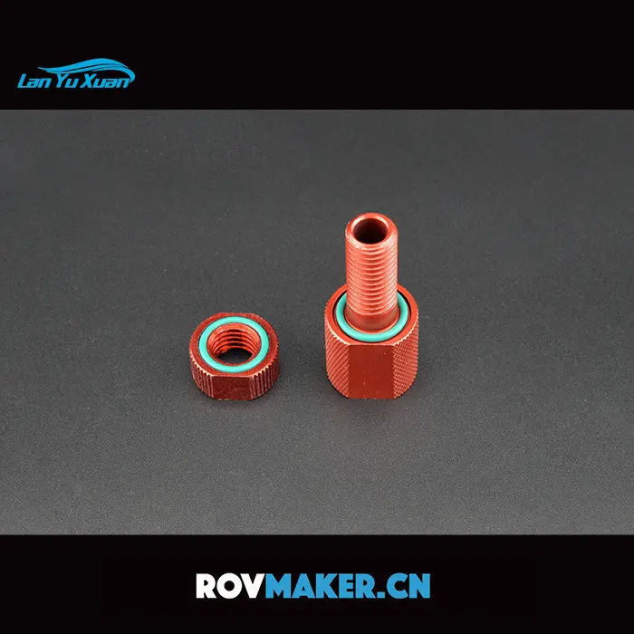 

M10 sealed cabin threading screw, red large hole hollow screw, waterproof threading bolt connector sealing