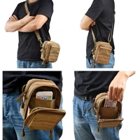 hunting tactical shoulder bag molle edc pouch utility military waist pack phone holder outdoor sport running camping hiking bags