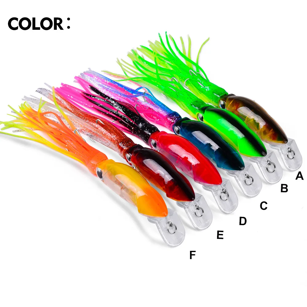 

Fishing Lure Artificial Fake Squid Plastic Fly Spinning Accessories Wobler Equipment Sea River Lake Bionic Simulation Pike Baits