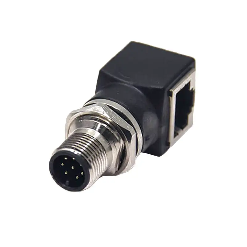 M12 4-контактный 8-контактный разъем к разъему RJ45 штекер Famale адаптер тип