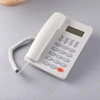 corded landline telephone solid white black home office telephone set hands free hotel phone cheap phone wholesale