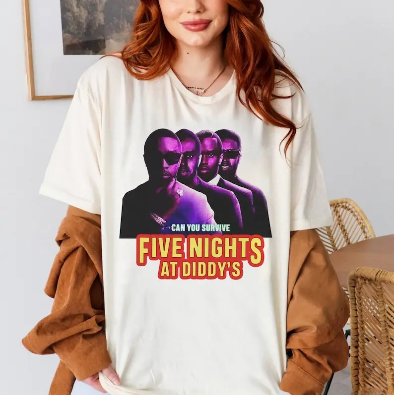 Diddy Five Nights At Shirt футболка Aint No Party Like A Sean Combs P Goes to Prison Funny Mem