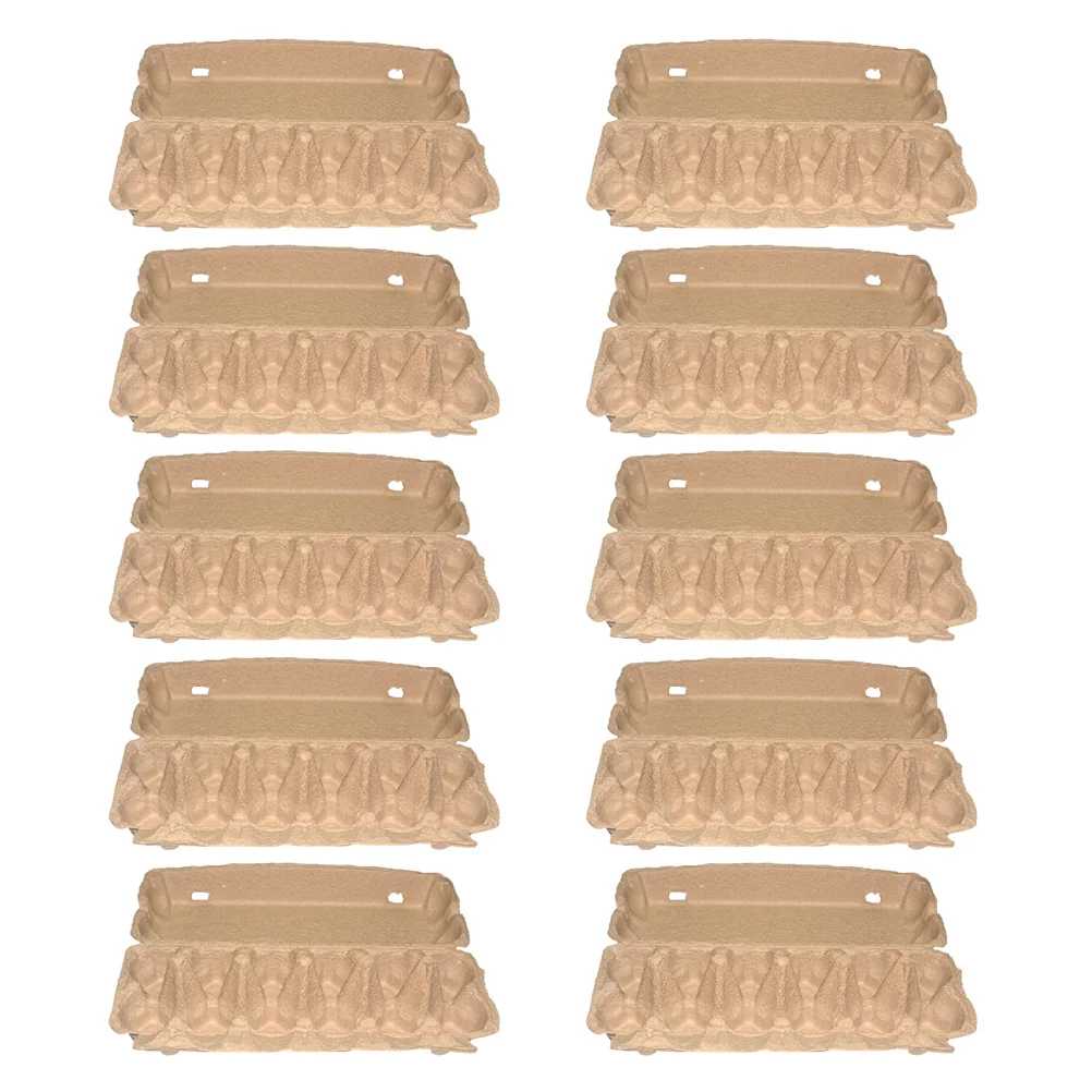 

Egg Cartons Paper Holder Tray Containers Storage Holders Vintage Carrier Dispenser Boxes Empty Box Carton Lidscontainer Trays