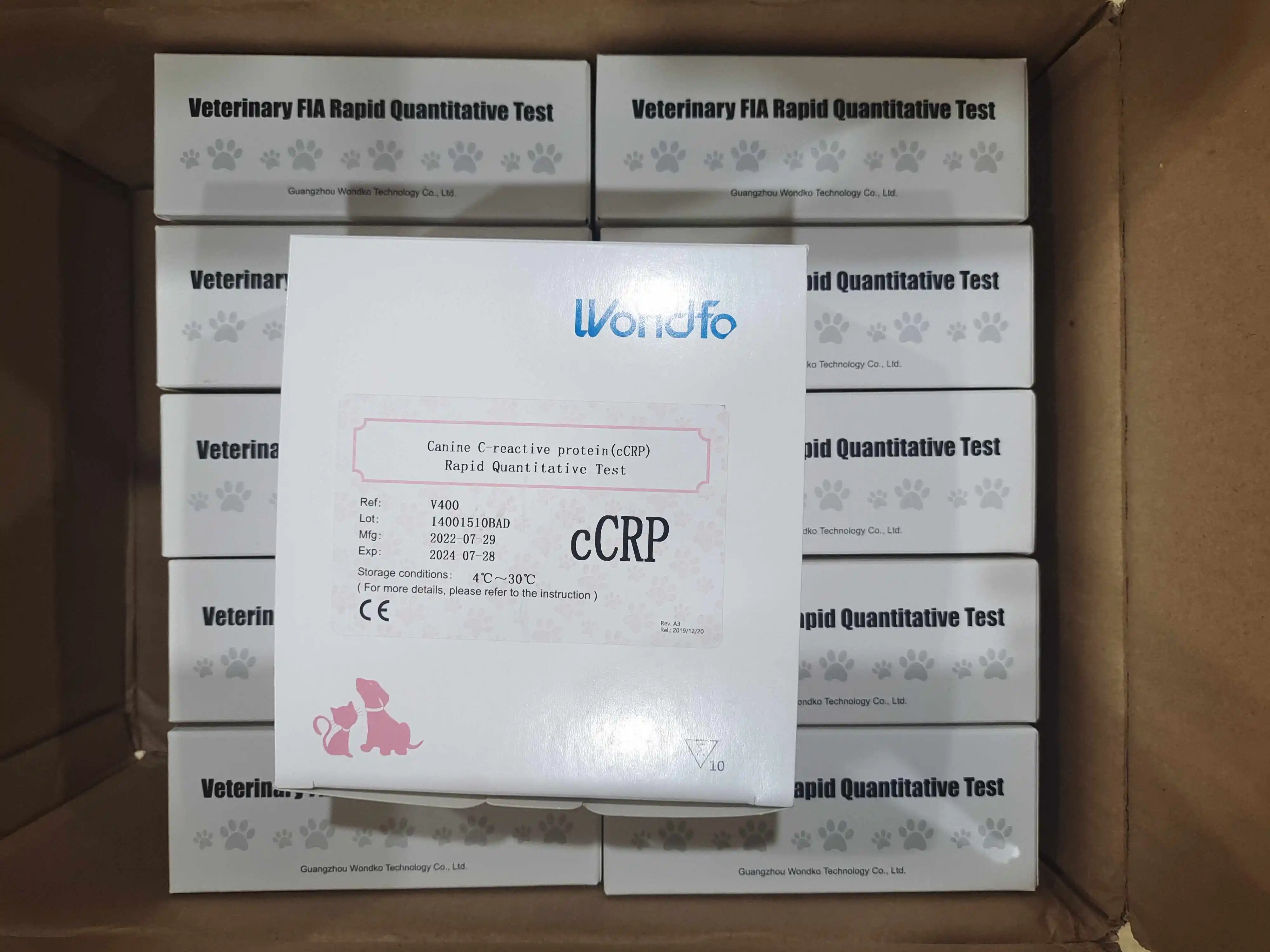 Фото Тест-набор Wondfo Vet Progesterone для определения прогестерона у собак, анализатор Finecare Dog Analyzer Canine Prog(cProg) №3
