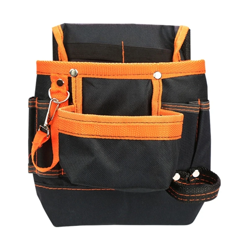 

Electrician Belt Bag Durable 600D Oxford Cloth Tool Bag with 8pcs Pockets Hardware Tool Pouch Waist Bag Gift for Men