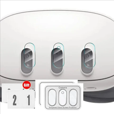 Защитная пленка для объектива камеры Meta Quest 3, передняя линза, закаленное стекло для камеры Meta Quest3, защитная пленка от царапин, аксессуары