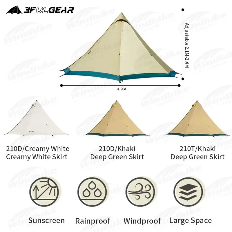 3F UL GEAR 2IN1 тент Племенной обновление 2 0 расширяемый большое пространство