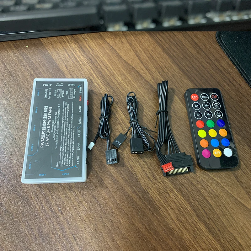 Универсальный Контроллер Скорости Вентилятора Пк С 4 Контактами 6 Портов 3 5 В 7