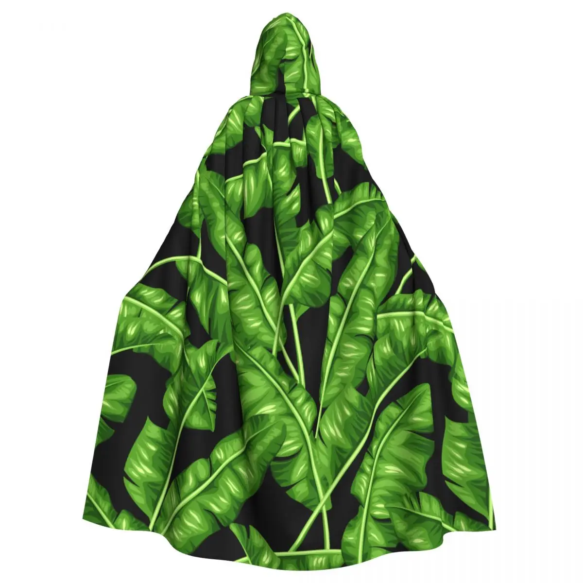 

Hooded Cloak Unisex Cloak with Hood Tropical Banana Leaves Cloak Vampire Witch Cape Cosplay Costume