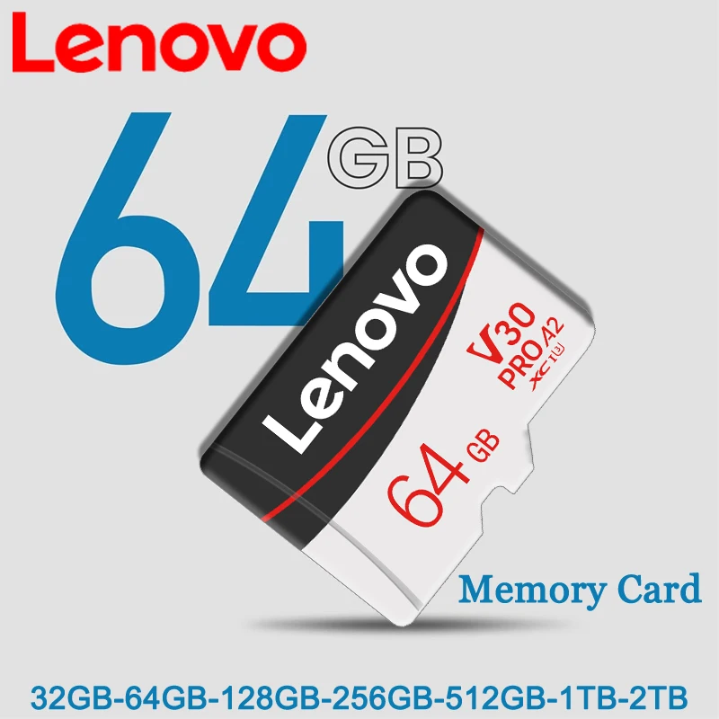 Карта памяти Lenovo 2TB 128GB 1TB Micro TF Card Class10 Flash 64/128/256/512GB memorias micro tf для Nintendo Switch PS4