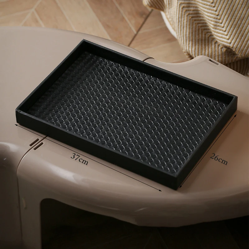 

Кожаный поднос AhunderJiaz черный/белый