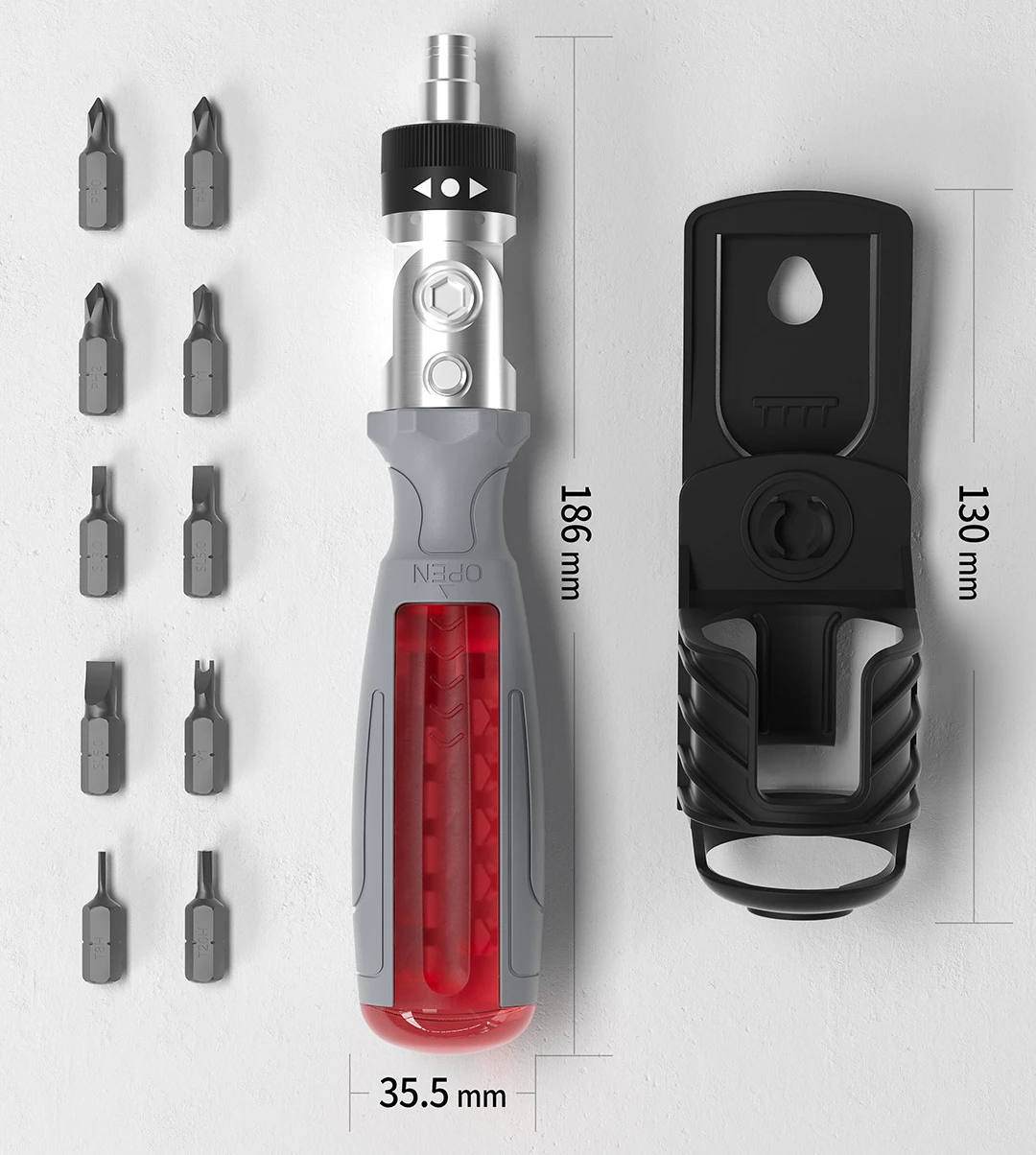 

Набор отверток с храповым механизмом 11 в 1, прецизионные отвертки с храповым механизмом, экономия времени и усилий для ремонта, ручной инстр...