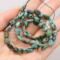 natural stone african turquoise irregular round beaded for women jewelry making diy necklace bracelet accessory charm gift 6 8mm