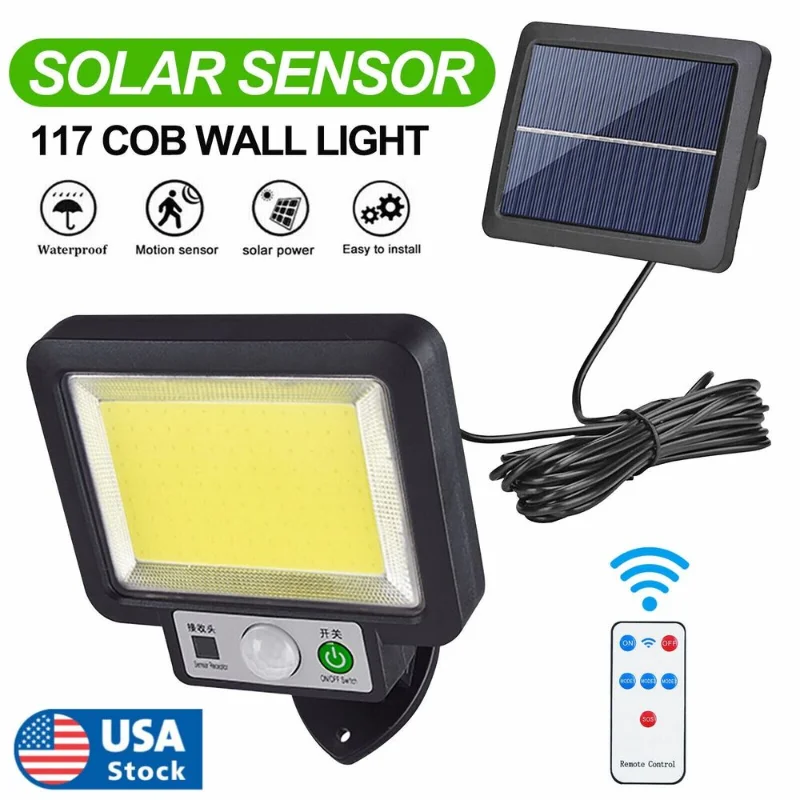 

[Flash Deal] Солнечная уличная фотолампа, наружная промышленная лампа 120000lm IP65, водонепроницаемая фотолампа [в наличии в США]