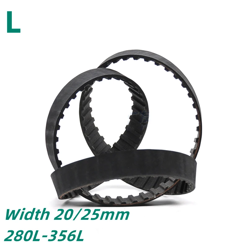 

L резиновый ремень ГРМ 280/285/290/300/304/311/315/319/320/322/328/330/334/337-341/345 л, Ширина 20/25 мм резиновый синхронный ремень