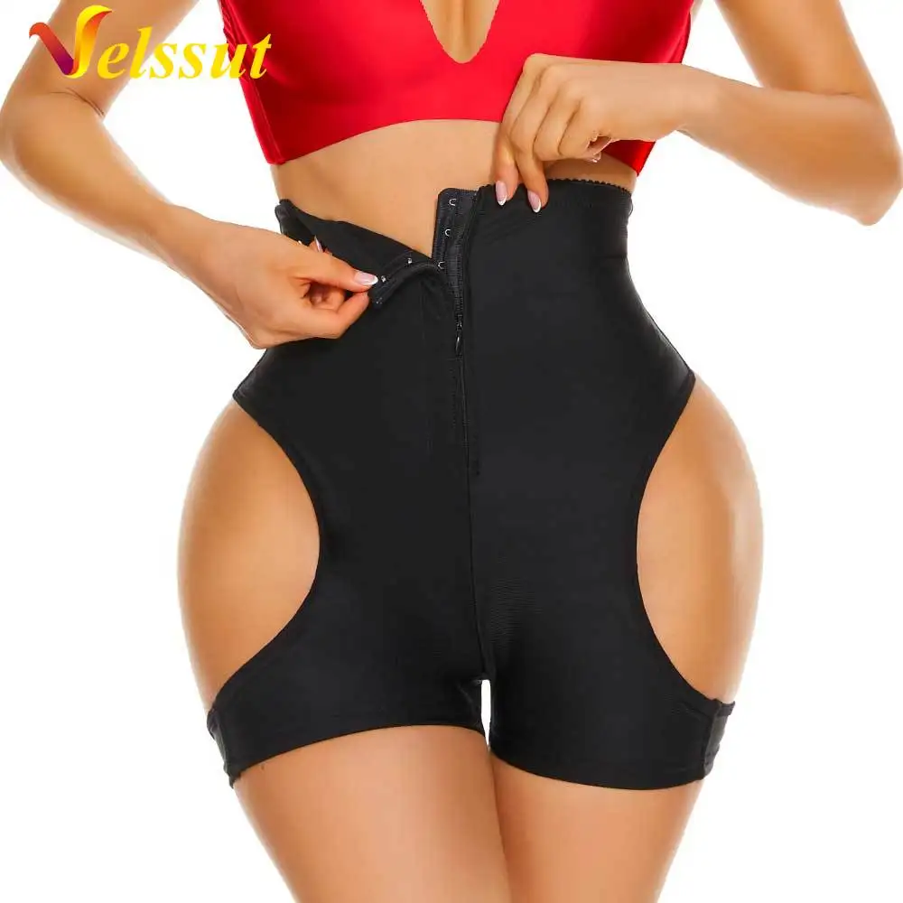 

Velssut Women Butt Lifter Panties Hip Ehancer Shorts Tummy Control Panty with Belt Booty Lifting Underwear Slimming Body Shaper