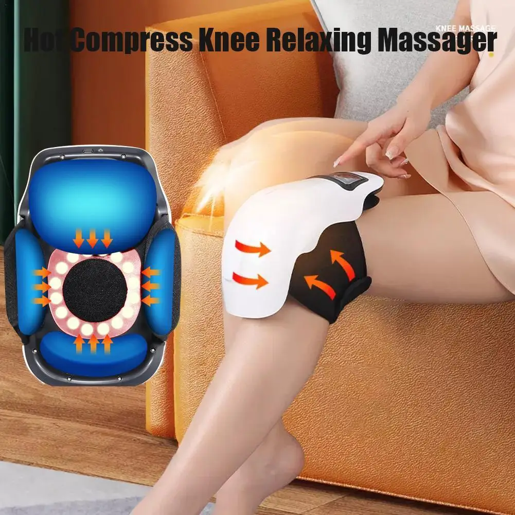 

Electric Heating Knee Massager Vibration Physiotherapy for Knee Joints Pain Relief Infrared Thermal Therapy Foot Massage De I6R0
