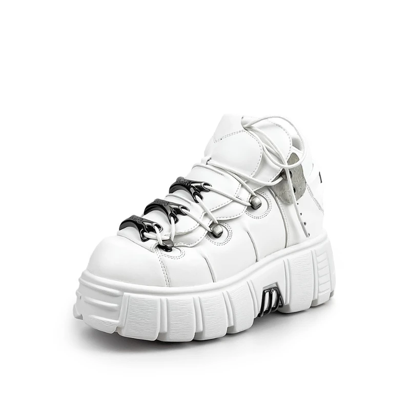 Женские кроссовки в готическом стиле ботильоны на платформе высотой 6 см со